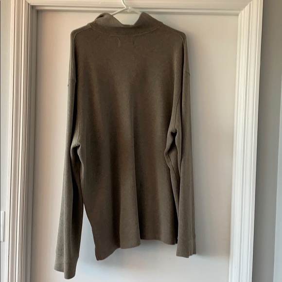Brown/Tan Polo Quarter Zip Pull Over - Picture 4 of 4